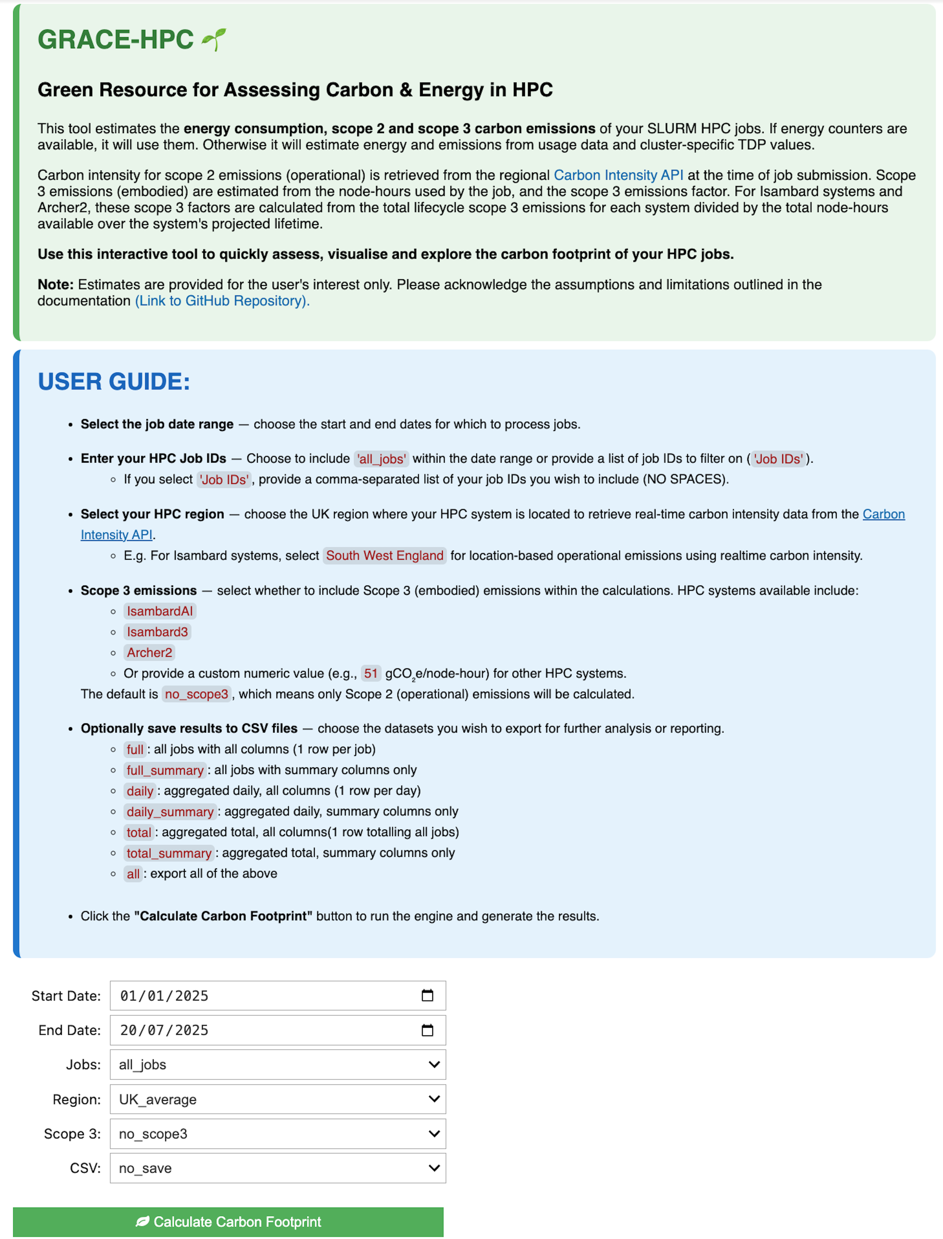GRACE-HPC Jupyter Interface